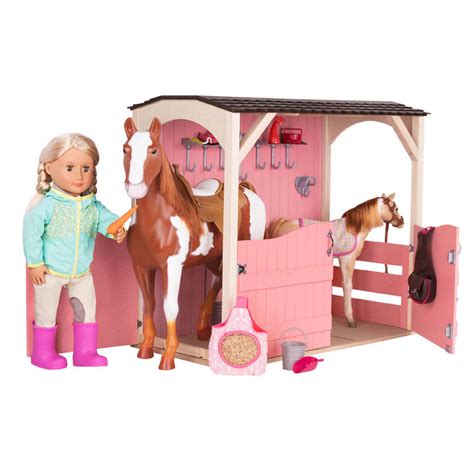 our generation large horse|18 inch doll horse stable.